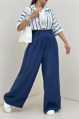 شلوار بگ شانتون دو پله