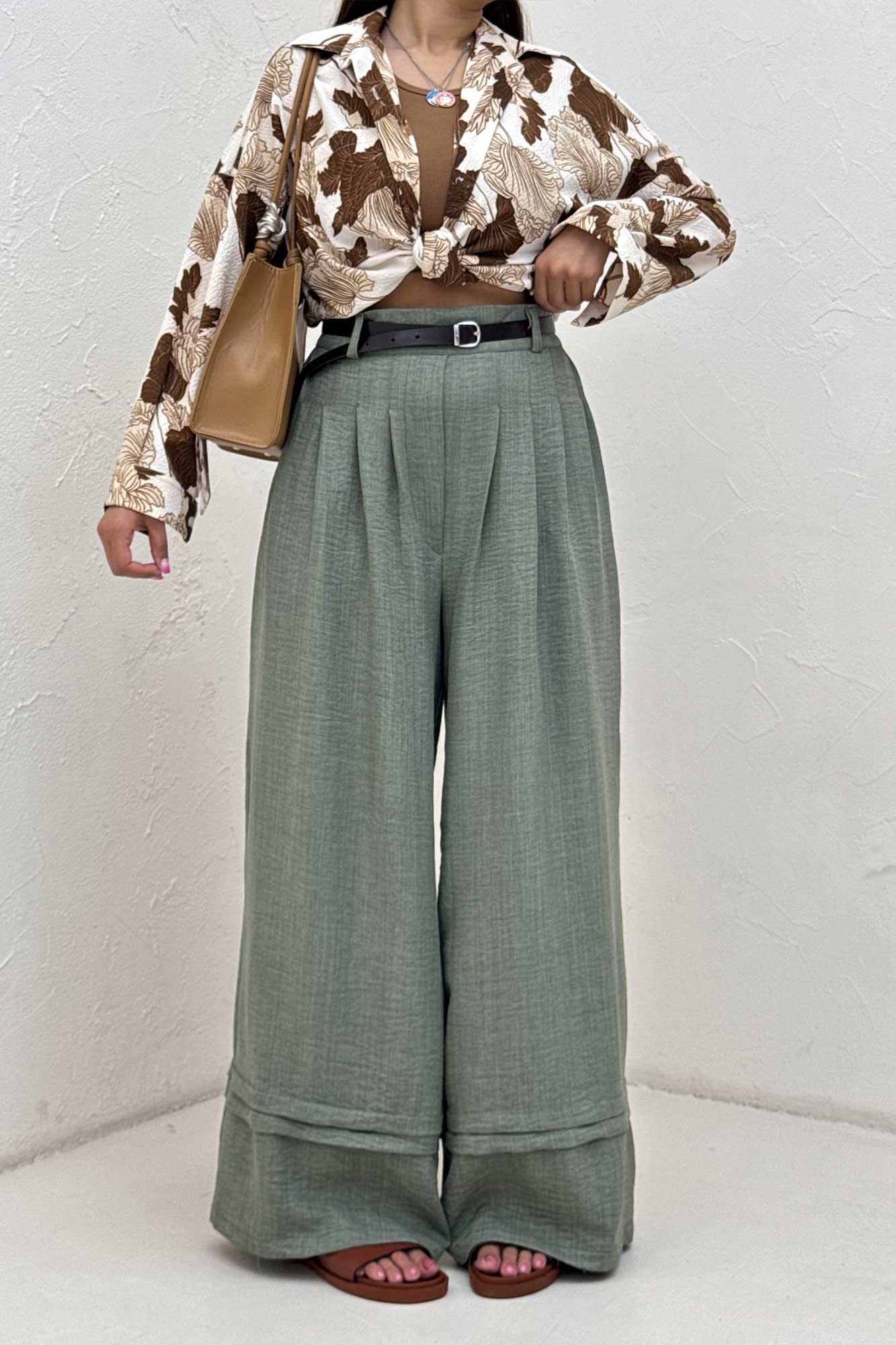 شلوار بگ شانتون دو پله