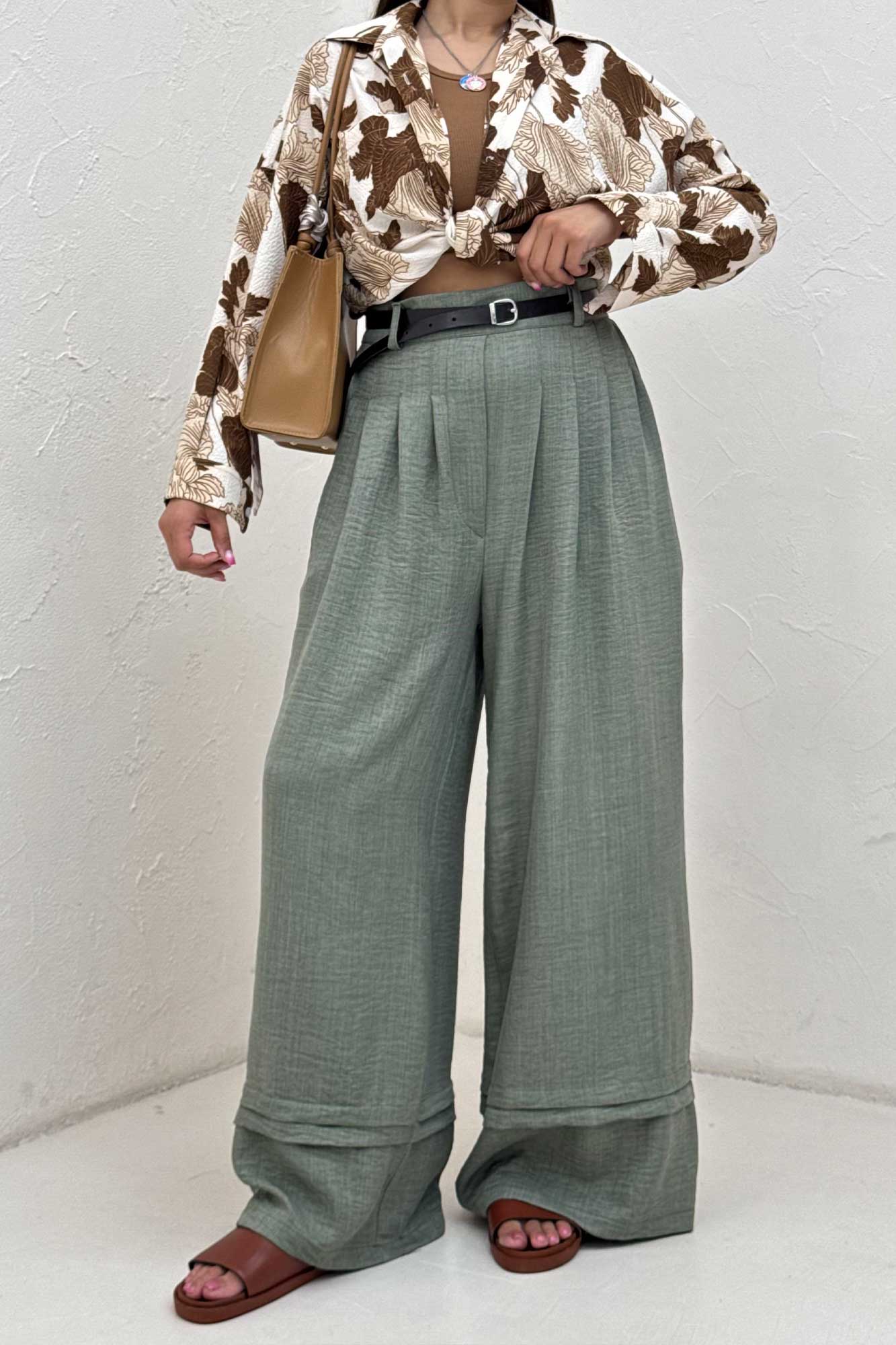 شلوار بگ شانتون دو پله