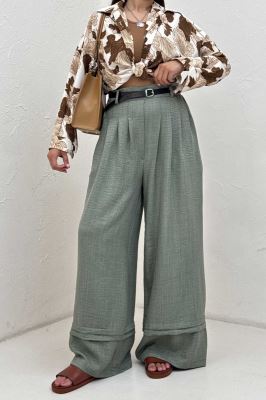 شلوار بگ شانتون دو پله