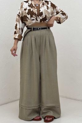 شلوار بگ شانتون دو پله