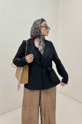 کت کریشه بنددار بالتو