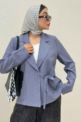 کت کریشه بنددار بالتو