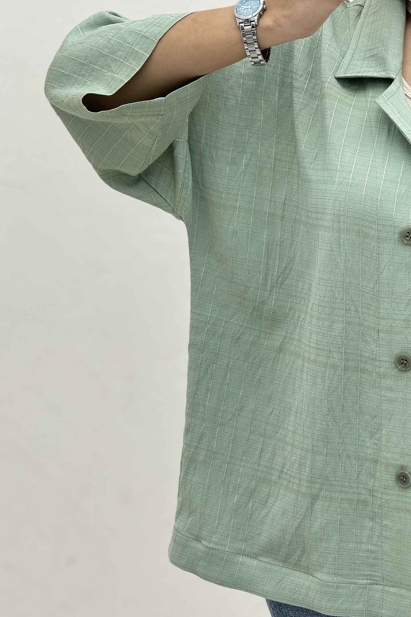 مانتو راه راه یقه شکاری لورنا