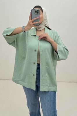 مانتو راه راه یقه شکاری لورنا