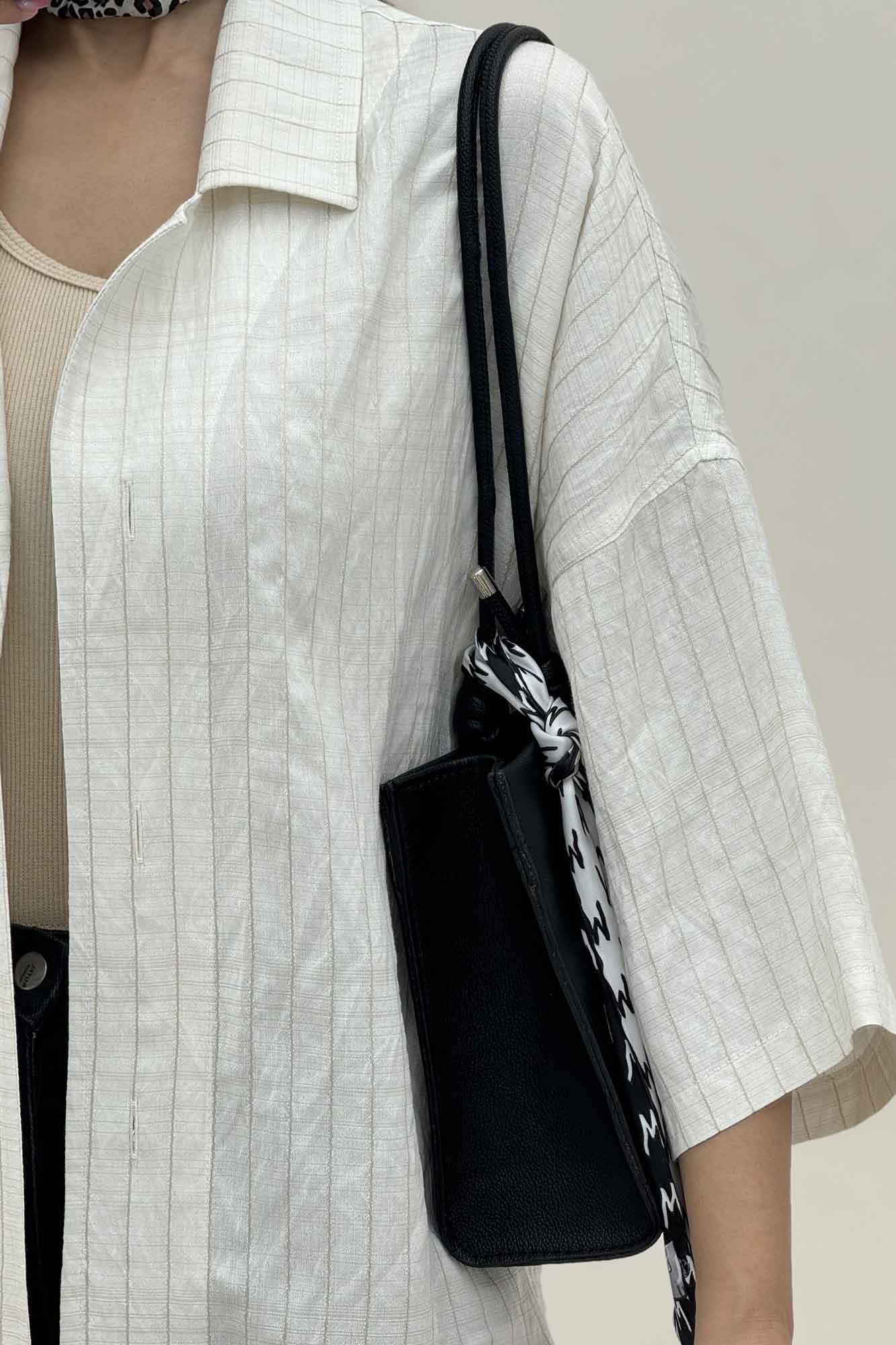 مانتو راه راه یقه شکاری لورنا