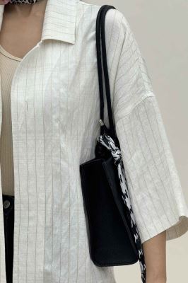 مانتو راه راه یقه شکاری لورنا