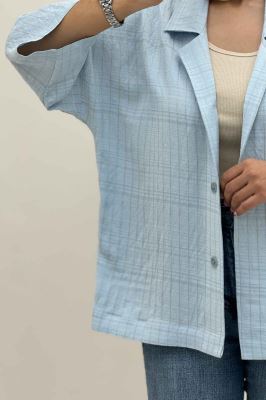 مانتو راه راه یقه شکاری لورنا