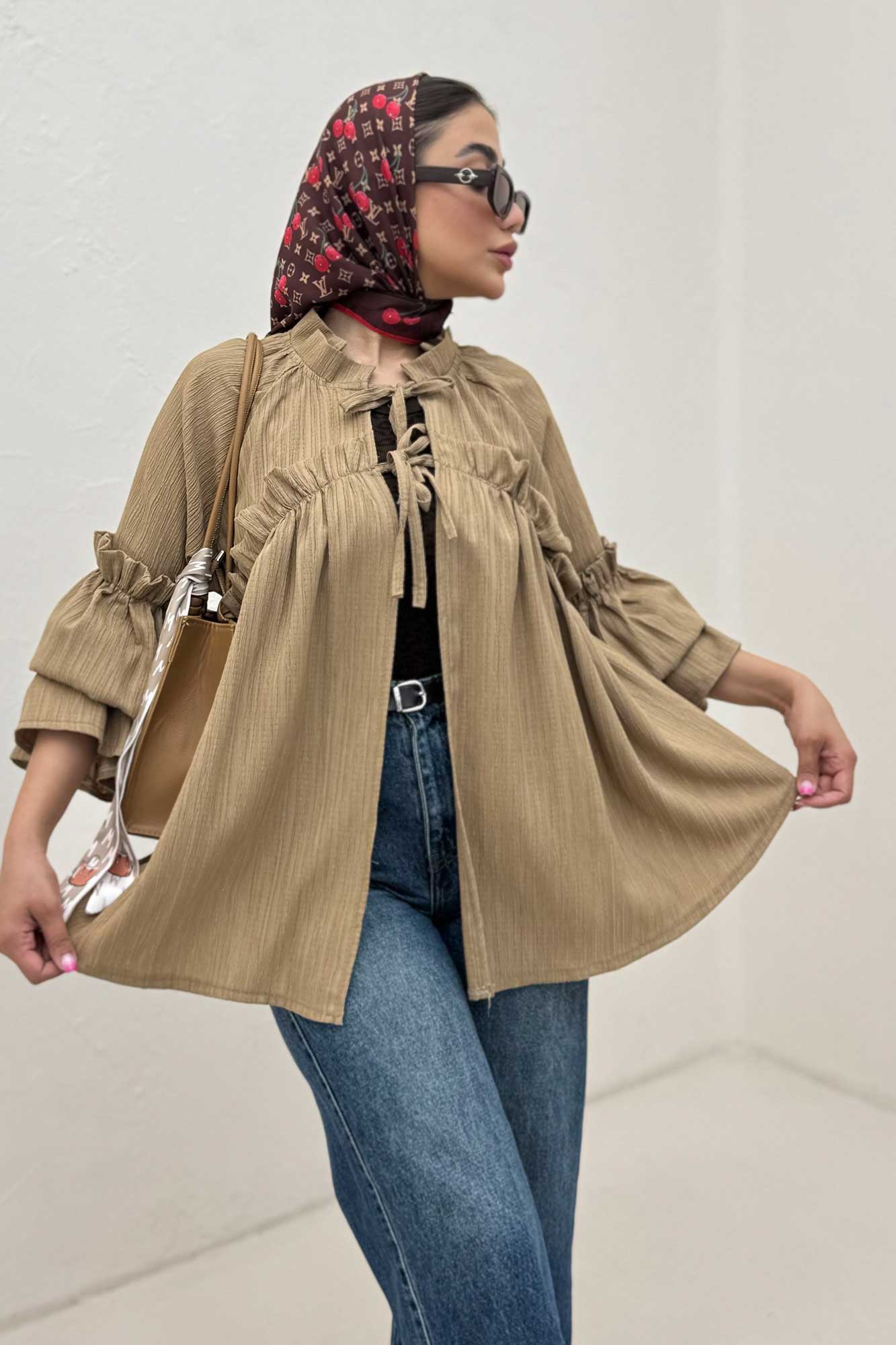 مانتو چین دار عروسکی ماریسا