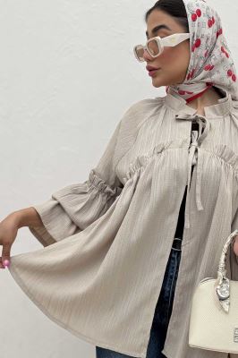 مانتو چین دار عروسکی ماریسا