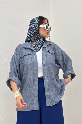 مانتو لینن زارا یراقدار مچ پاکتی