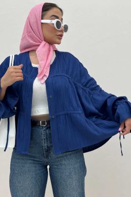 شومیز عروسکی چین دار کریشه