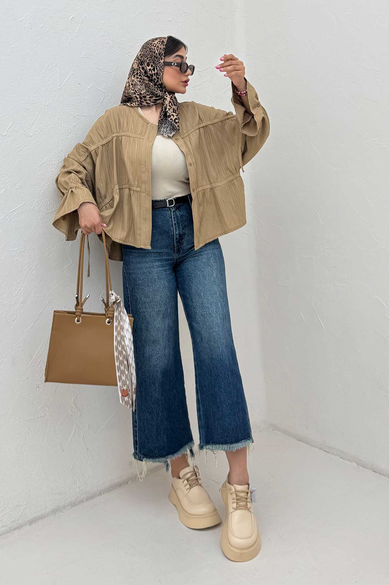 شومیز عروسکی چین دار کریشه