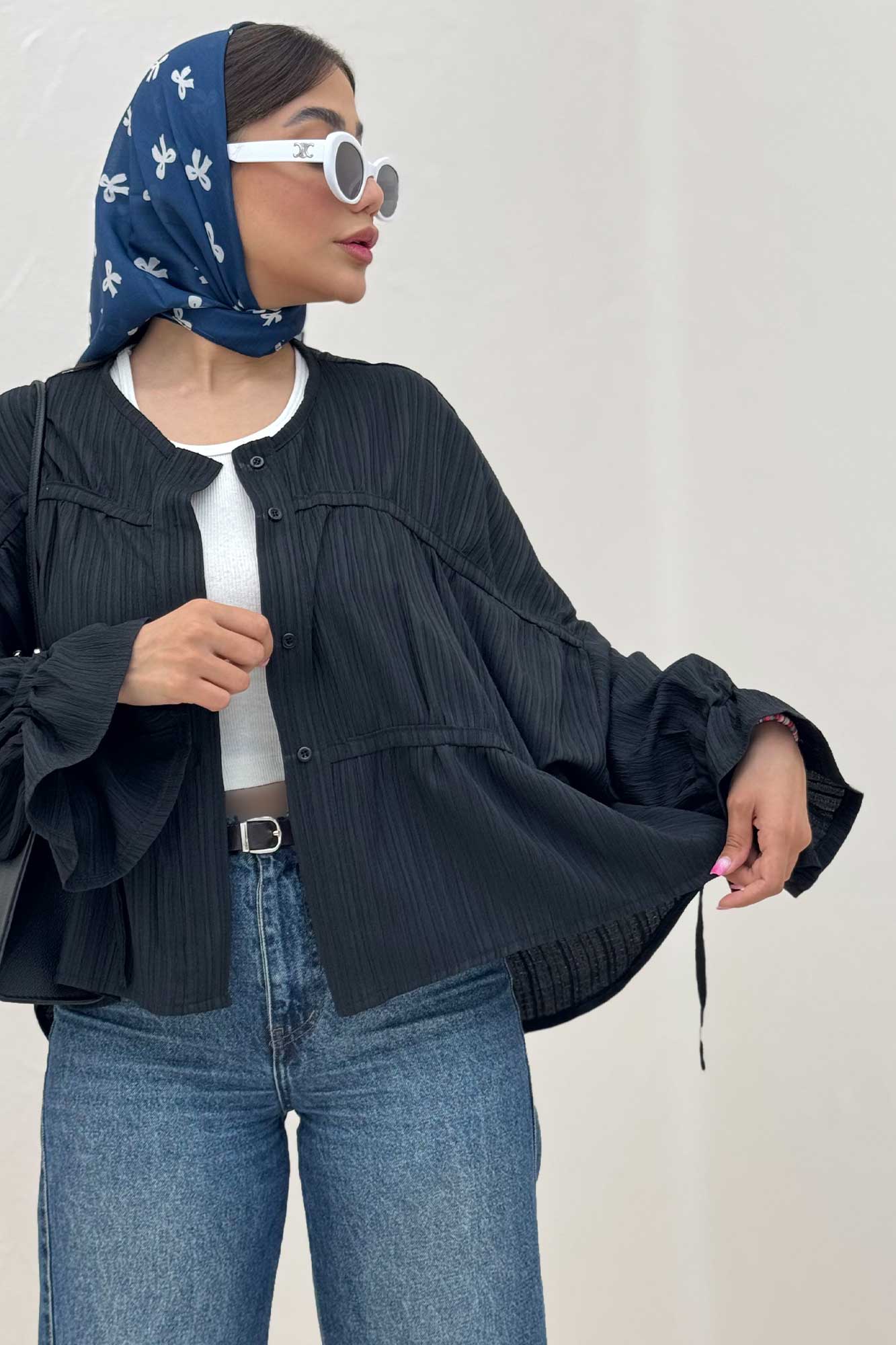 شومیز عروسکی چین دار کریشه