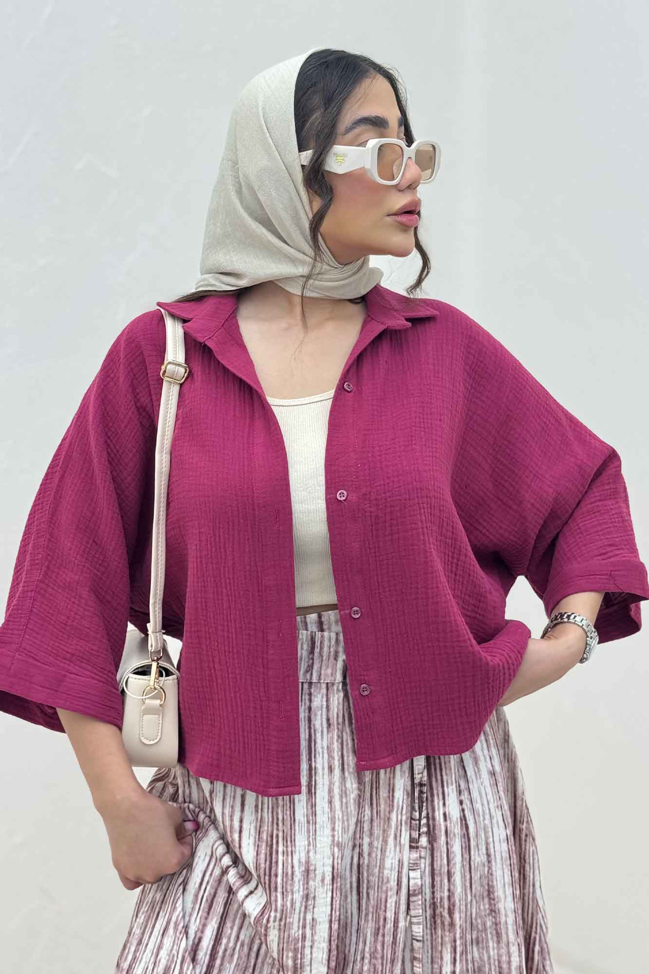 شومیز کیمونو دبل فیس