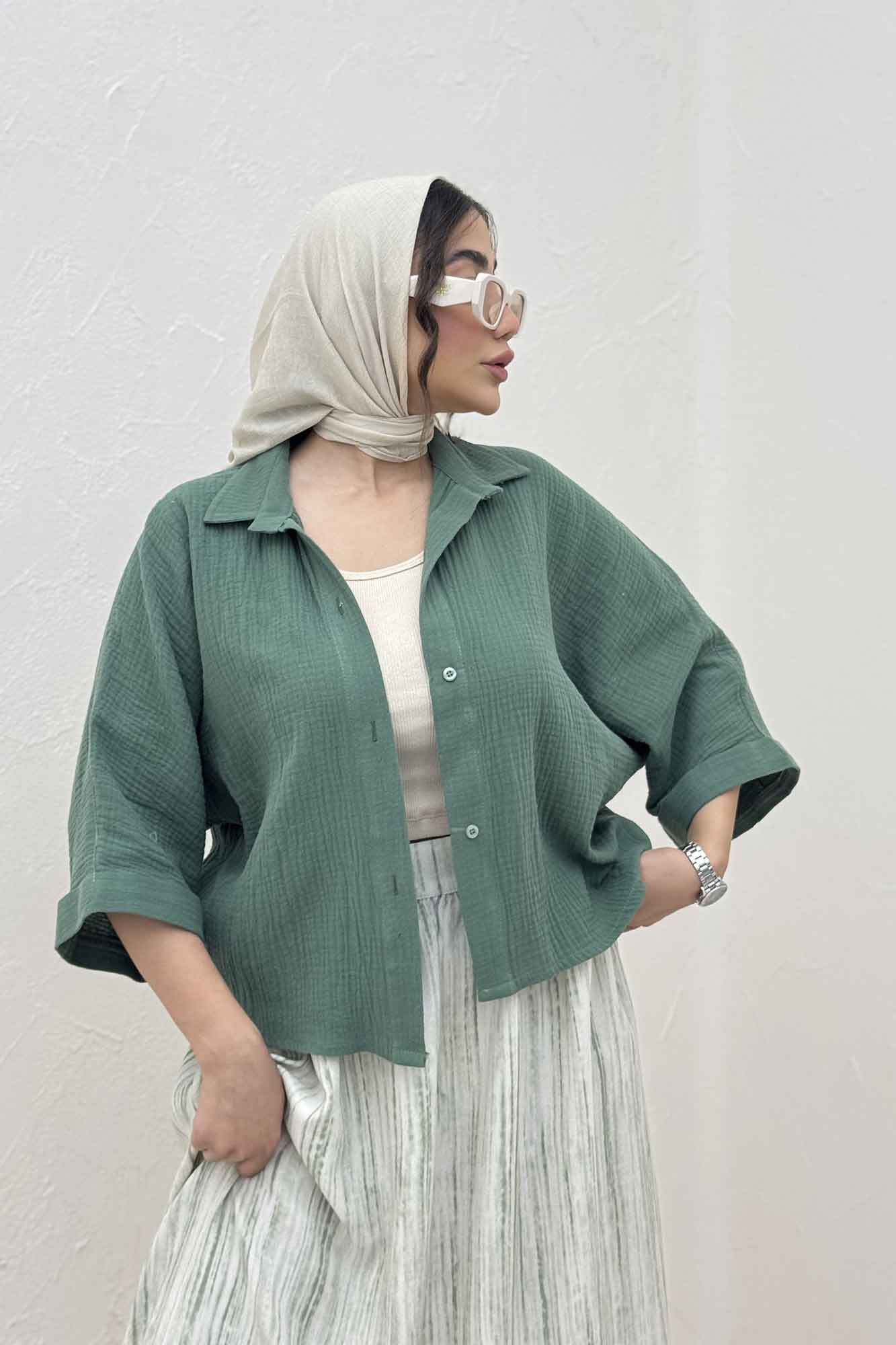 شومیز کیمونو دبل فیس