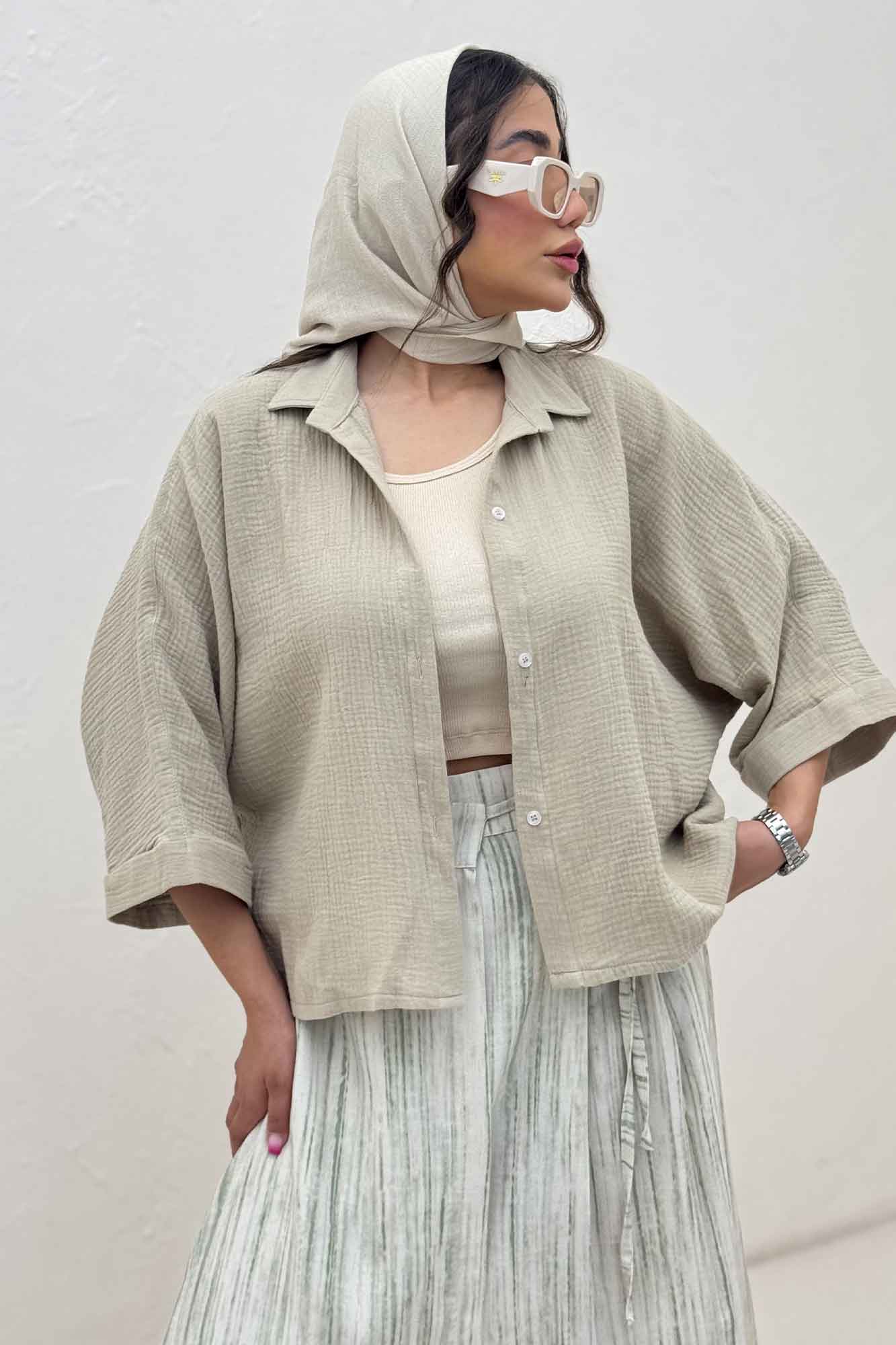 شومیز کیمونو دبل فیس