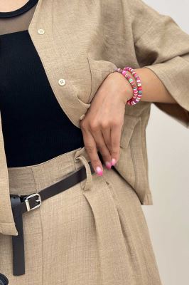 ست کت کراپ و شلوار شانتون آوریل