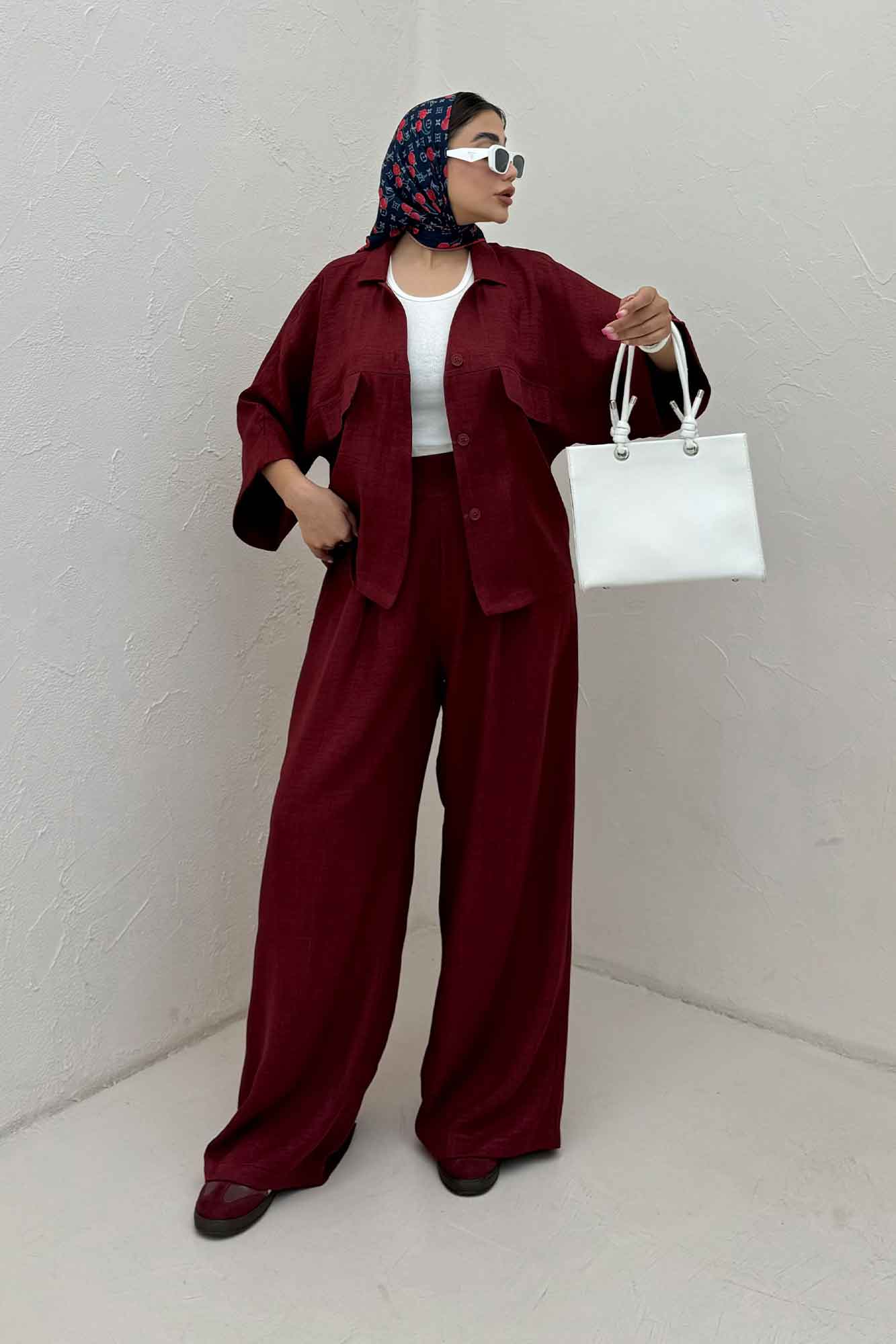 ست شومیز و شلوار شانتون Marla