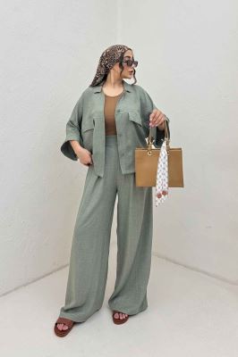 ست شومیز و شلوار شانتون Marla