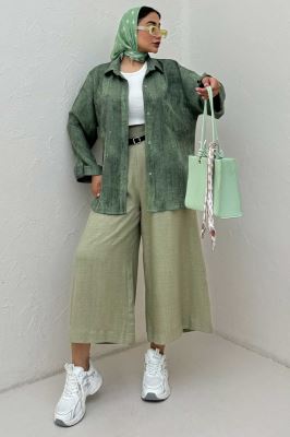 مانتو دو جیب پاگن دار سوفیا