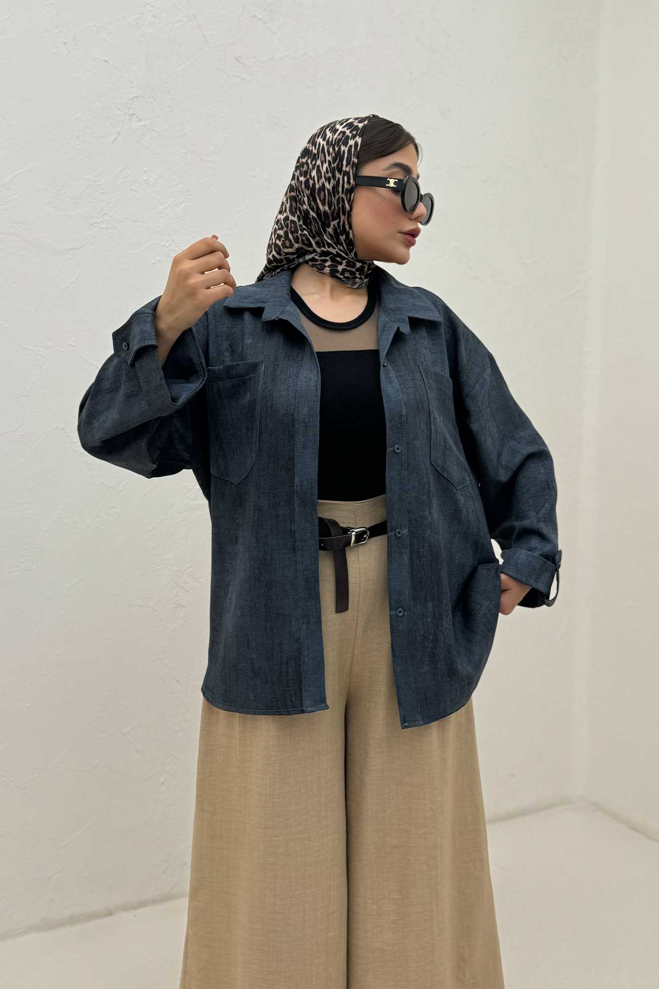 مانتو دو جیب پاگن دار سوفیا