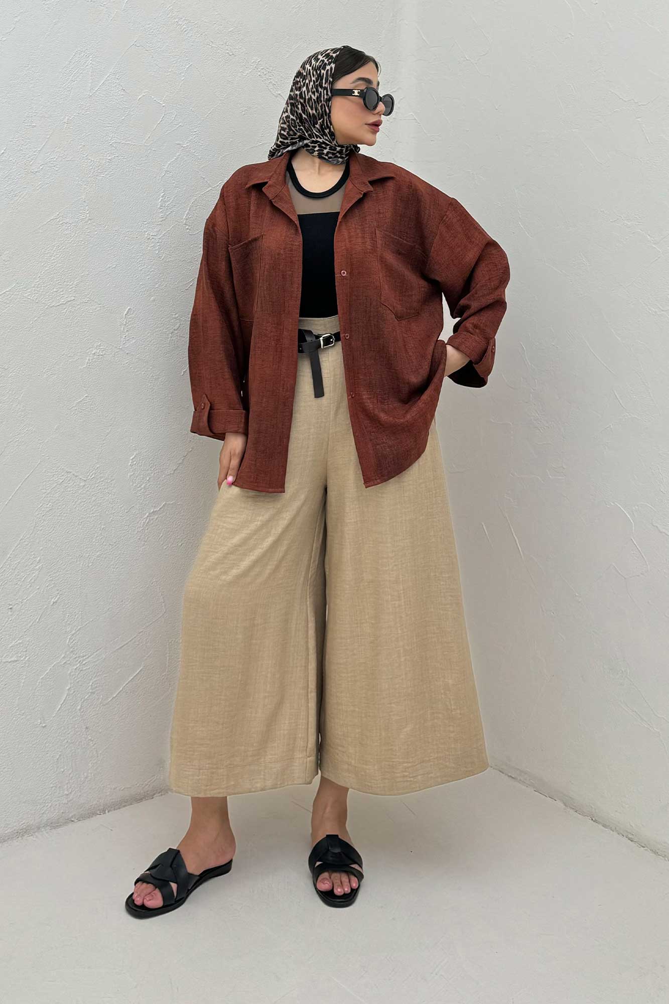 مانتو دو جیب پاگن دار سوفیا