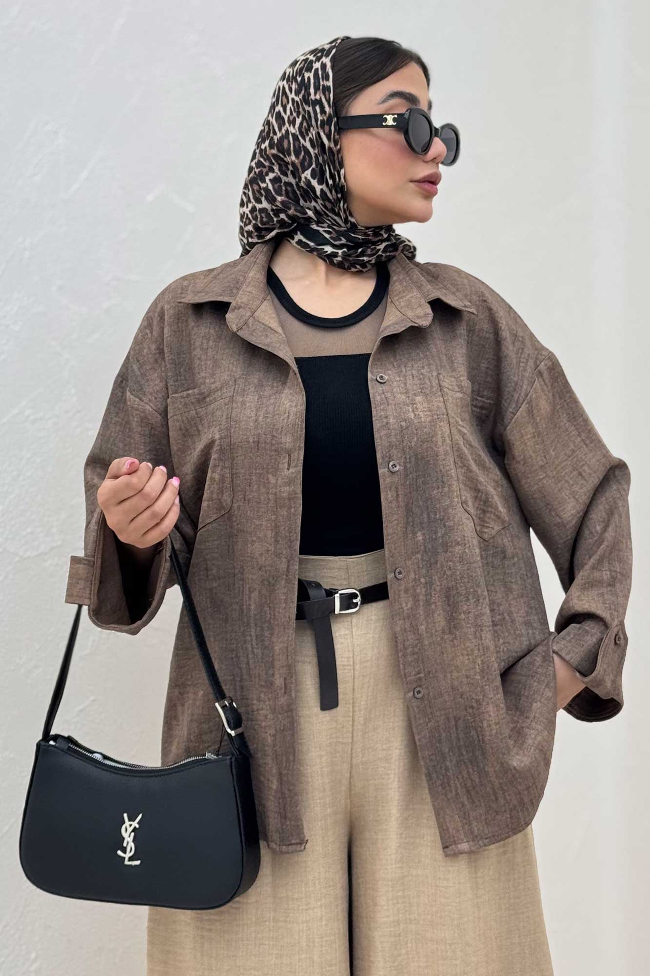 مانتو دو جیب پاگن دار سوفیا