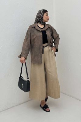 مانتو دو جیب پاگن دار سوفیا