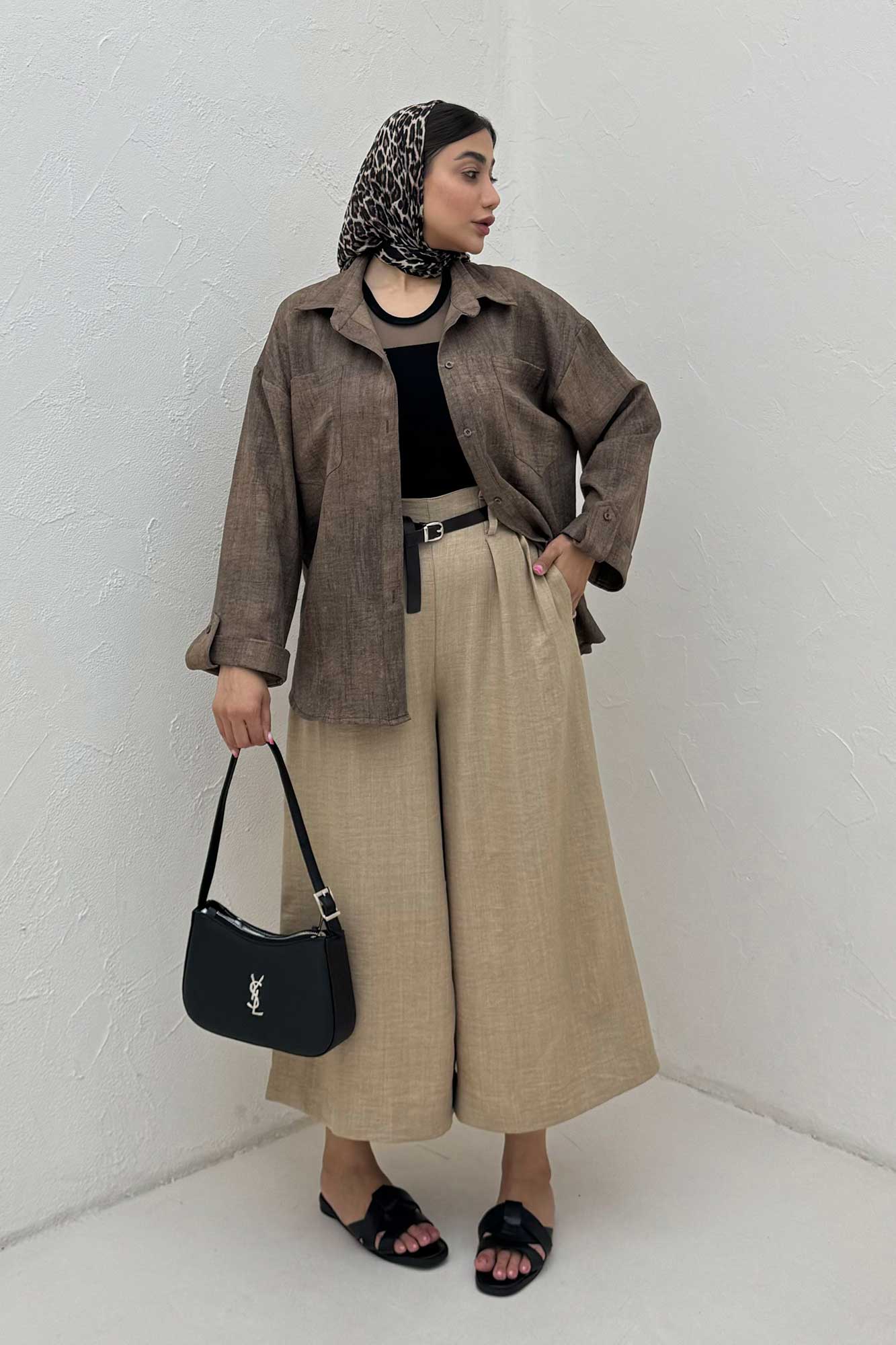 مانتو دو جیب پاگن دار سوفیا