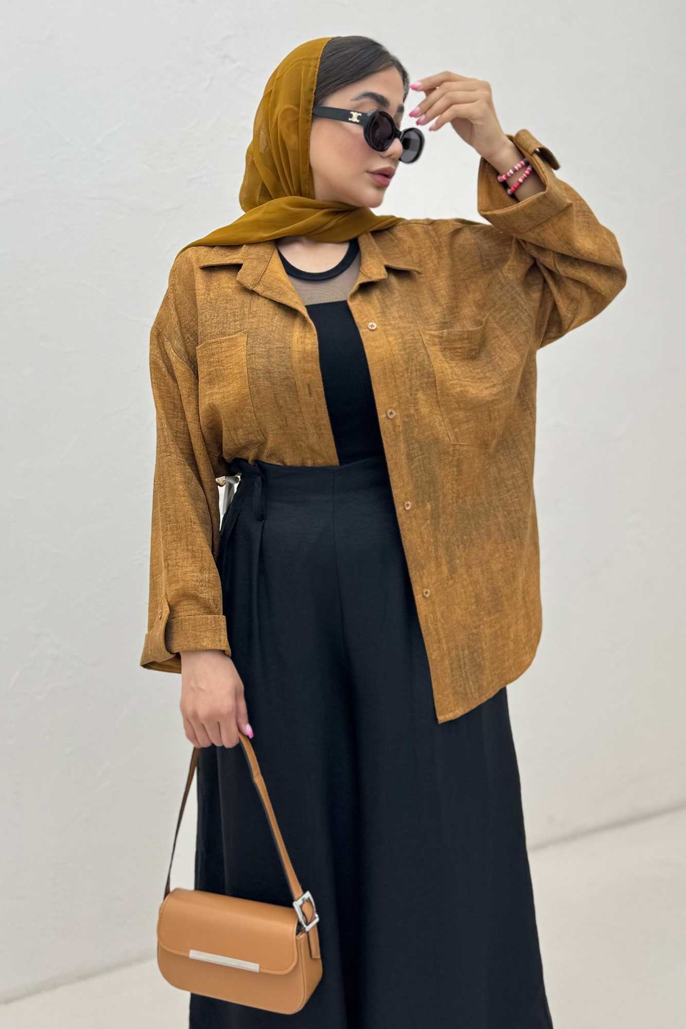 مانتو دو جیب پاگن دار سوفیا