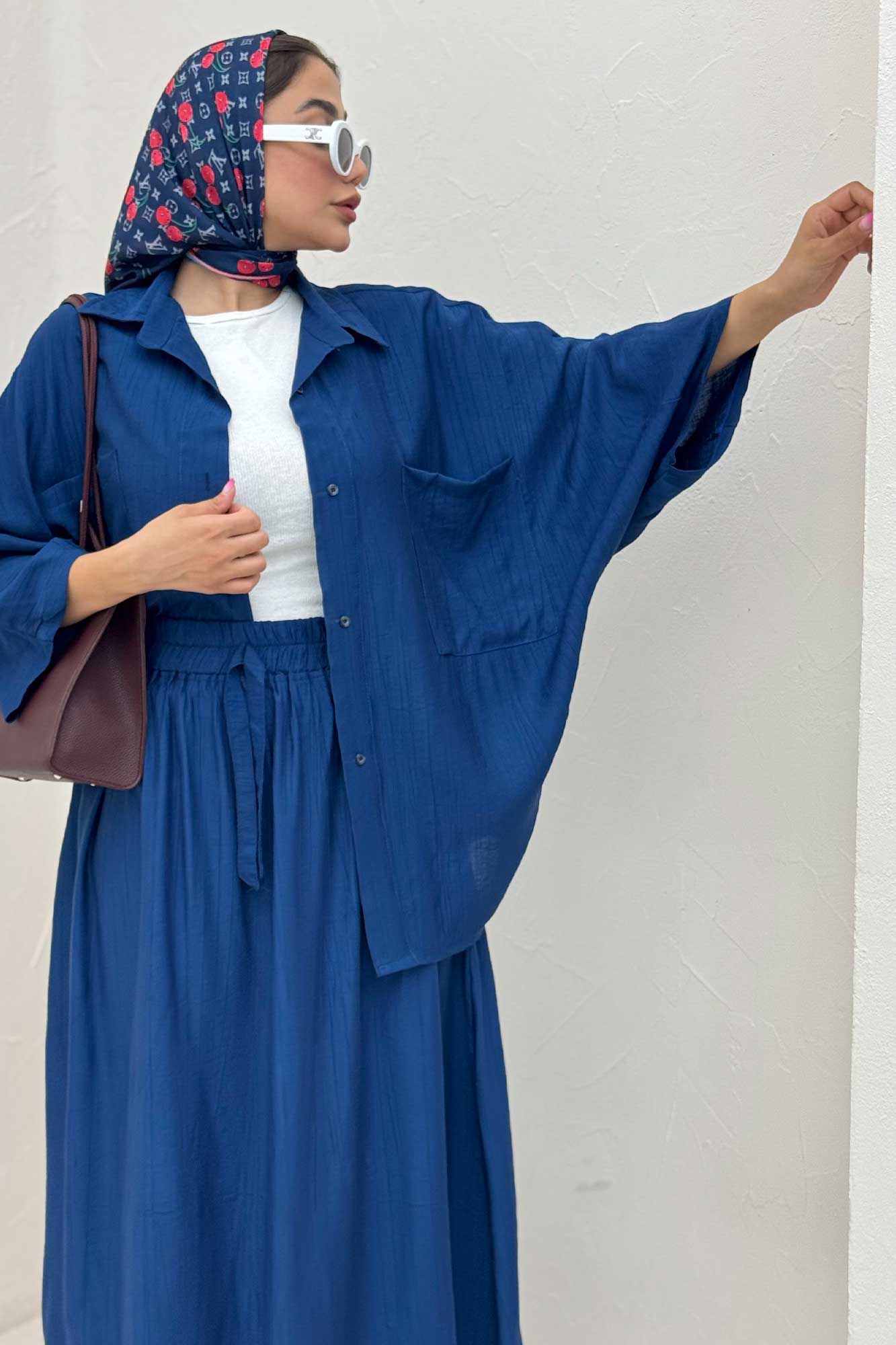 مانتو خفاشی کریشه کاپری