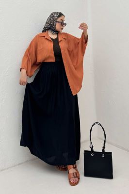 مانتو خفاشی کریشه کاپری