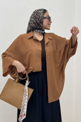 مانتو خفاشی کریشه کاپری