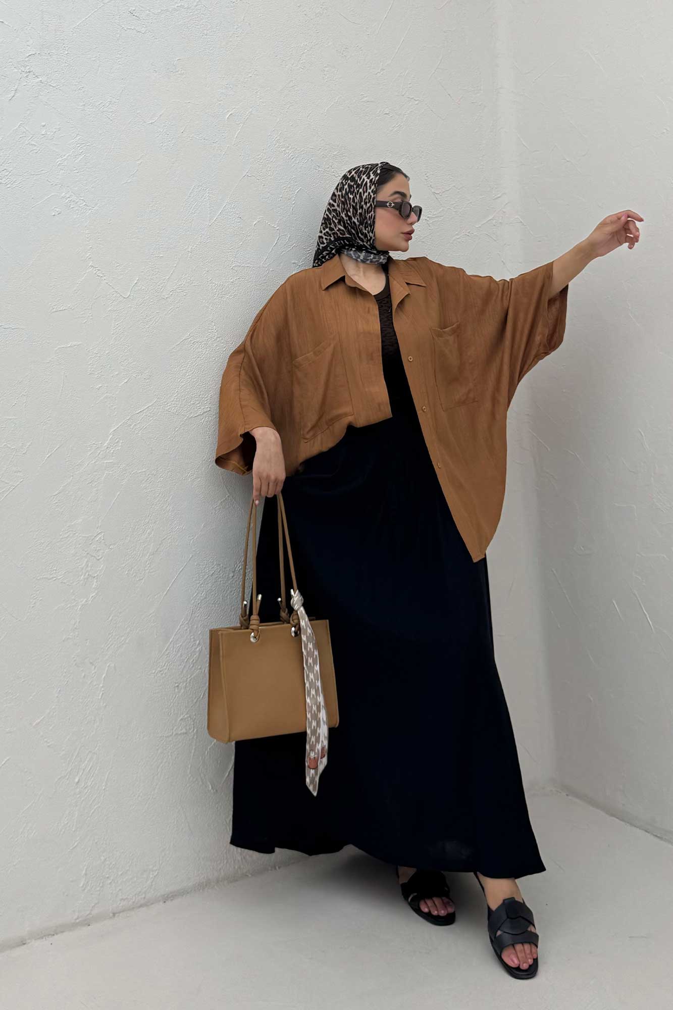 مانتو خفاشی کریشه کاپری