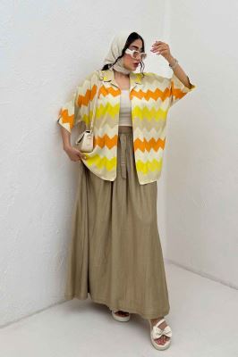 شومیز آستین کوتاه کراش چاپی