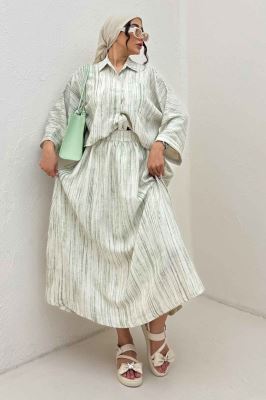 ست پرینتی شومیز و دامن سارین کد 6