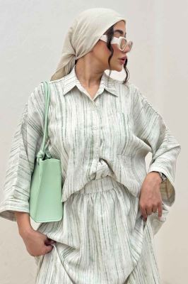 ست پرینتی شومیز و دامن سارین کد 6