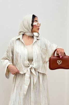 ست پرینتی شومیز و دامن سارین کد 6