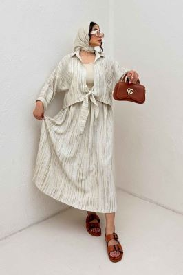 ست پرینتی شومیز و دامن سارین کد 6