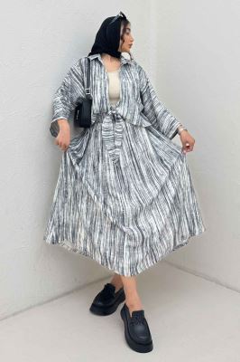 ست پرینتی شومیز و دامن سارین کد 6