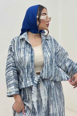 ست پرینتی شومیز و دامن سارین کد 6