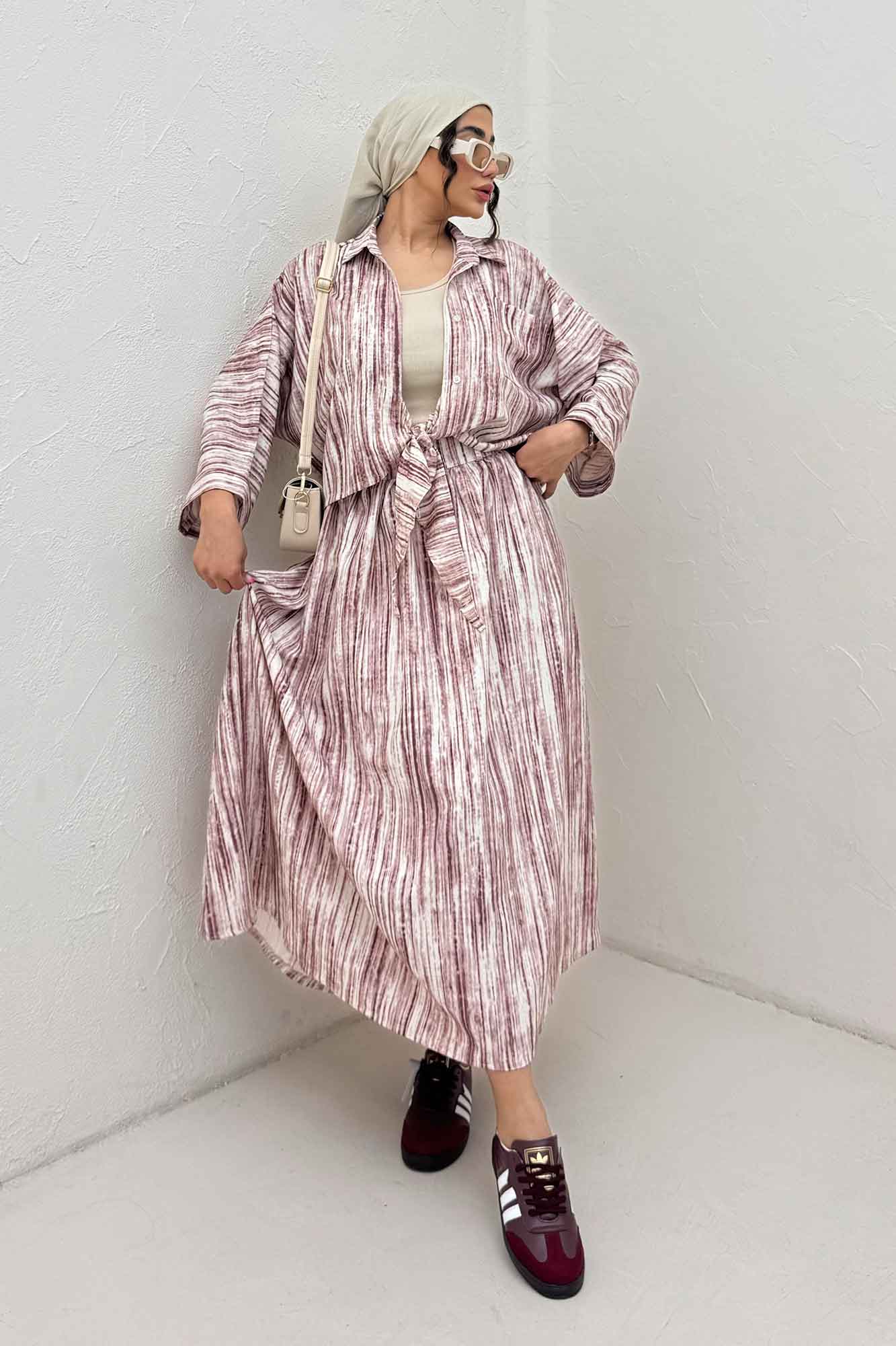 ست پرینتی شومیز و دامن سارین کد 6