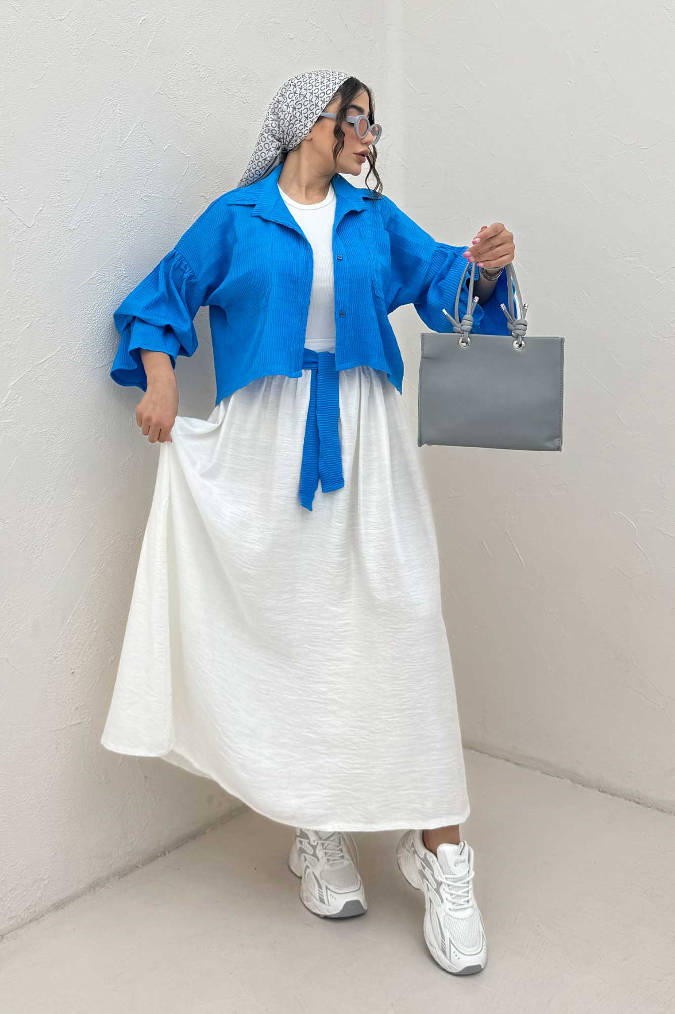 ست شومیز و دامن بلو مارین