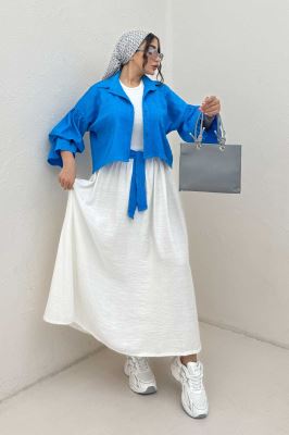 ست شومیز و دامن بلو مارین