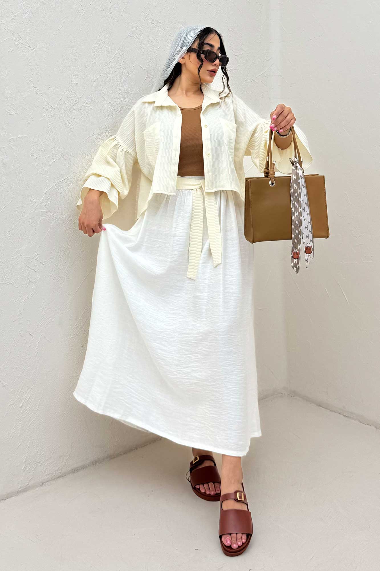 ست شومیز و دامن بلو مارین