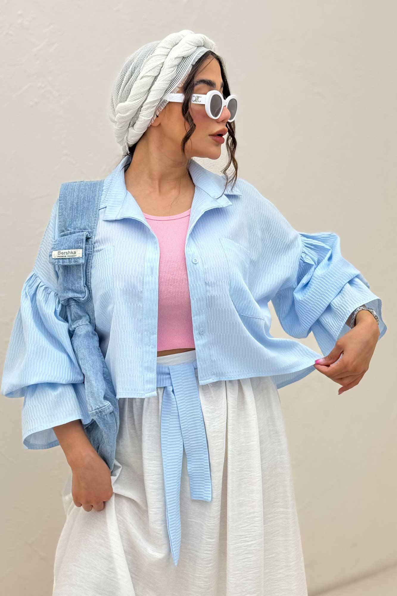 ست شومیز و دامن بلو مارین