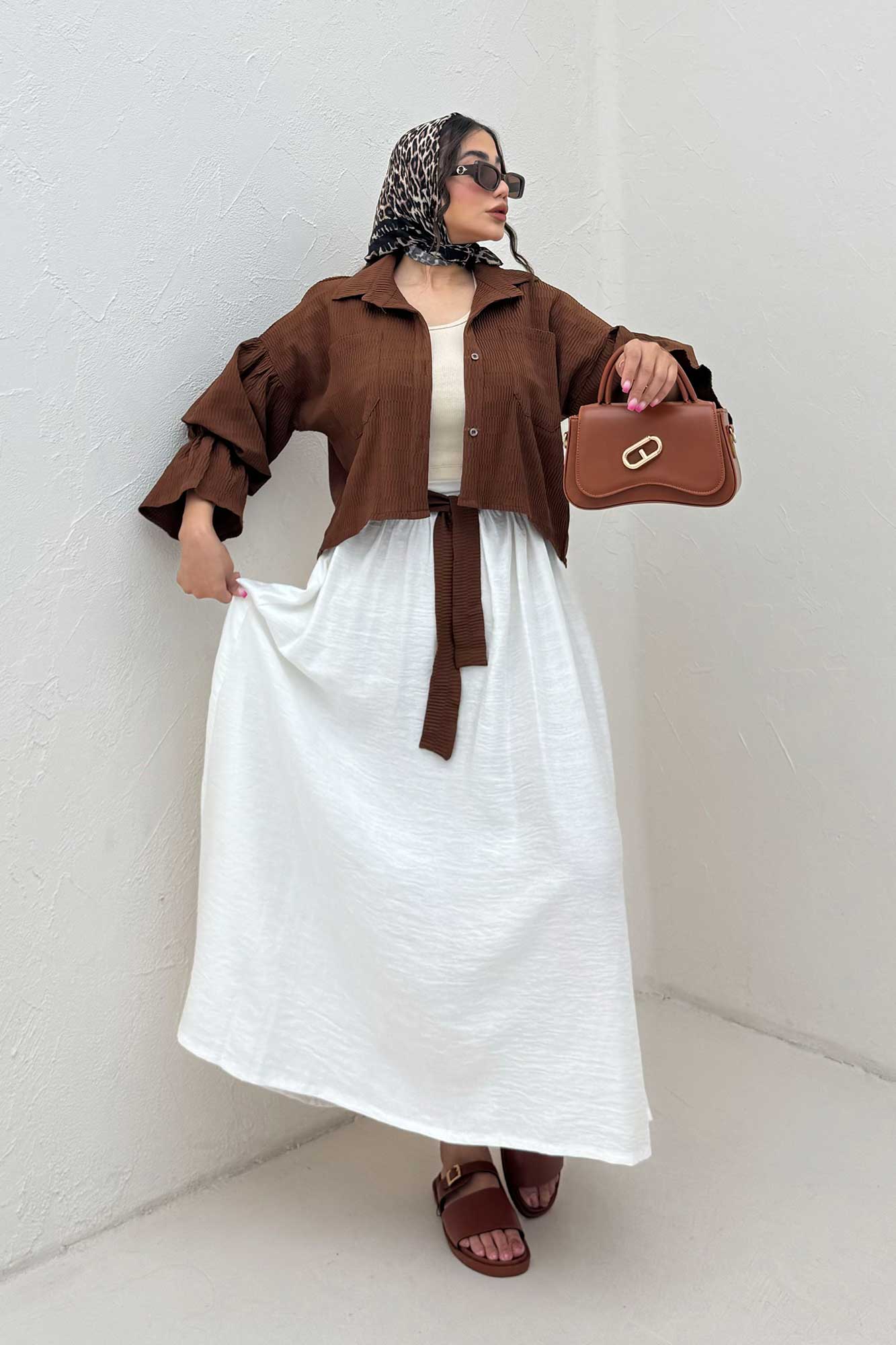 ست شومیز و دامن بلو مارین