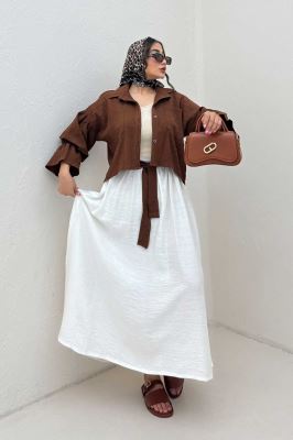 ست شومیز و دامن بلو مارین