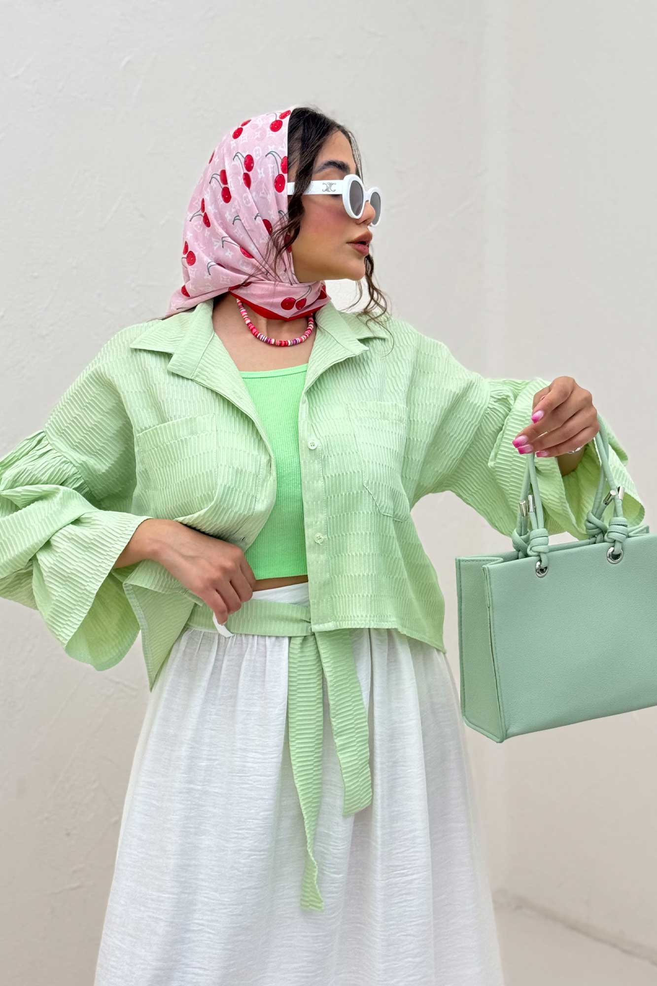 ست شومیز و دامن بلو مارین